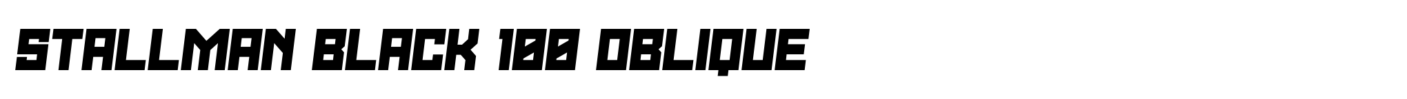 Stallman Black 100 Oblique image